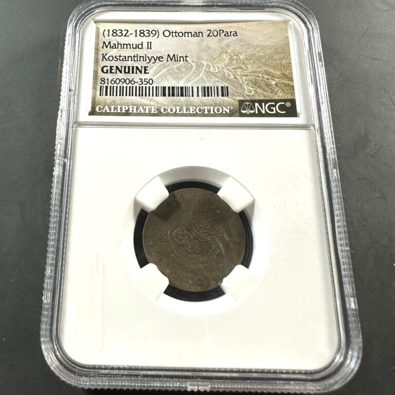Read more about the article (1832-1839) Ottoman Mahmud II  Kostantiniyye Mint  20Para NGC Genuine (84234)