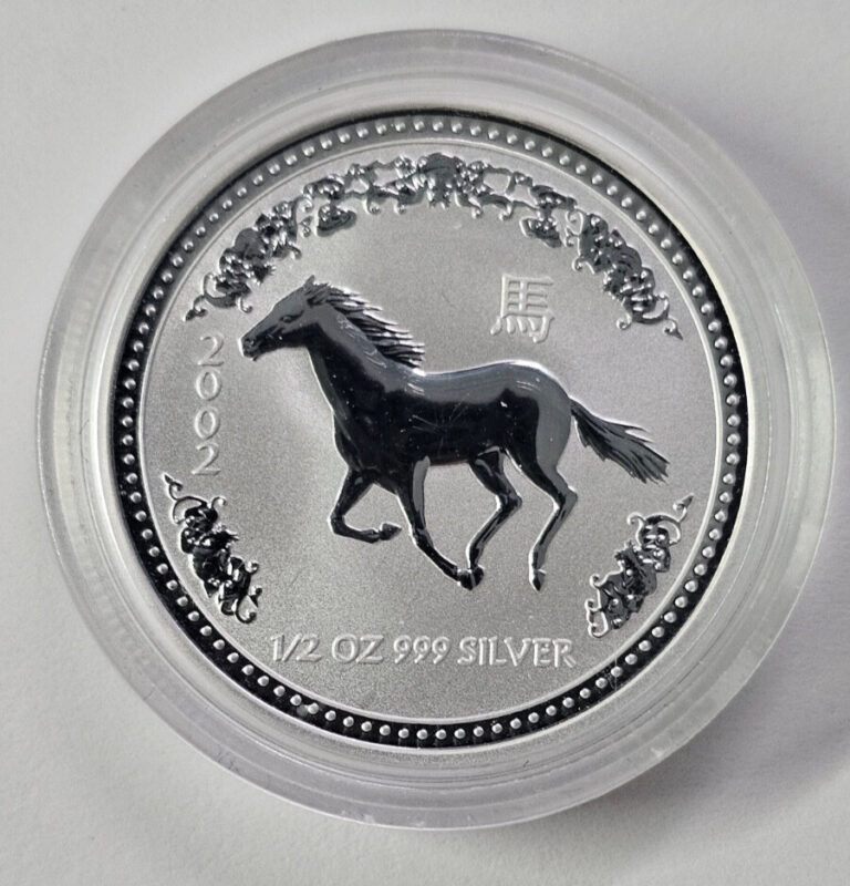 Read more about the article AUSTRALIA – 50 CENTS 2002 PROOF Like KM# 579  YEAR OF THE HORSE