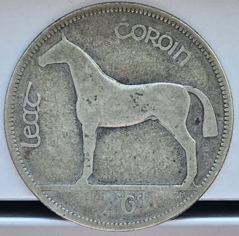 Read more about the article Ireland 1928 Half Crown – 1st Year Coin Republic Of Ireland – 0.75 Fine Silver