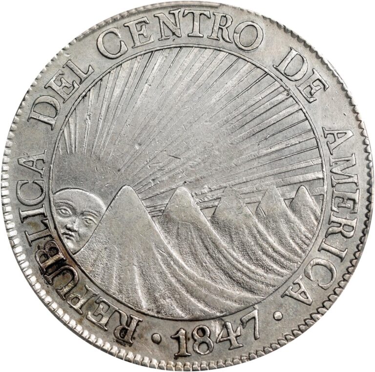 Read more about the article GUATEMALA CENTRAL AMERICAN REPUBLIC  1847-NG-A  8 REALES COIN  PCGS “XF DETAILS”