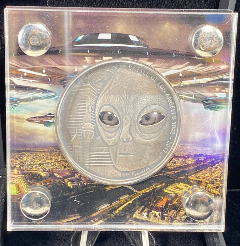 Read more about the article 2017 1000 FRANC BURKINA FASO BATTLE LOS ANGELES 1 OZ .999 SILVER ANTIQUED 500MTG