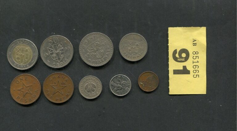 Read more about the article Lot of  9  coins of   Ghana