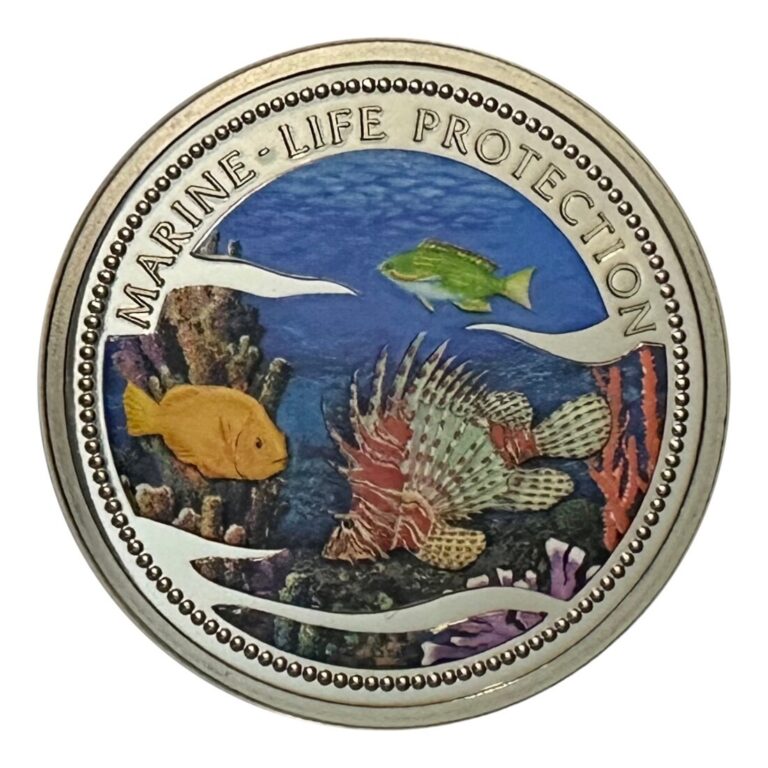 Read more about the article 2000 Palau Silver Layered Marine Life Colorized Proof $1 Coin Ocean and Mermaid