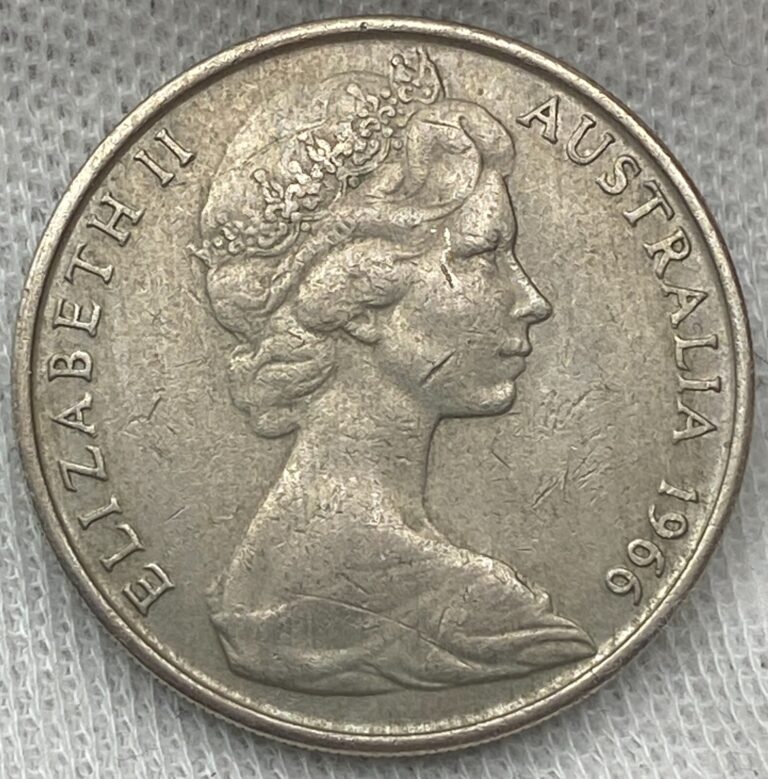 Read more about the article Australia – 20 Cents – 1966 Canberra Mint – KM#66 – (03-0134) – World Coin