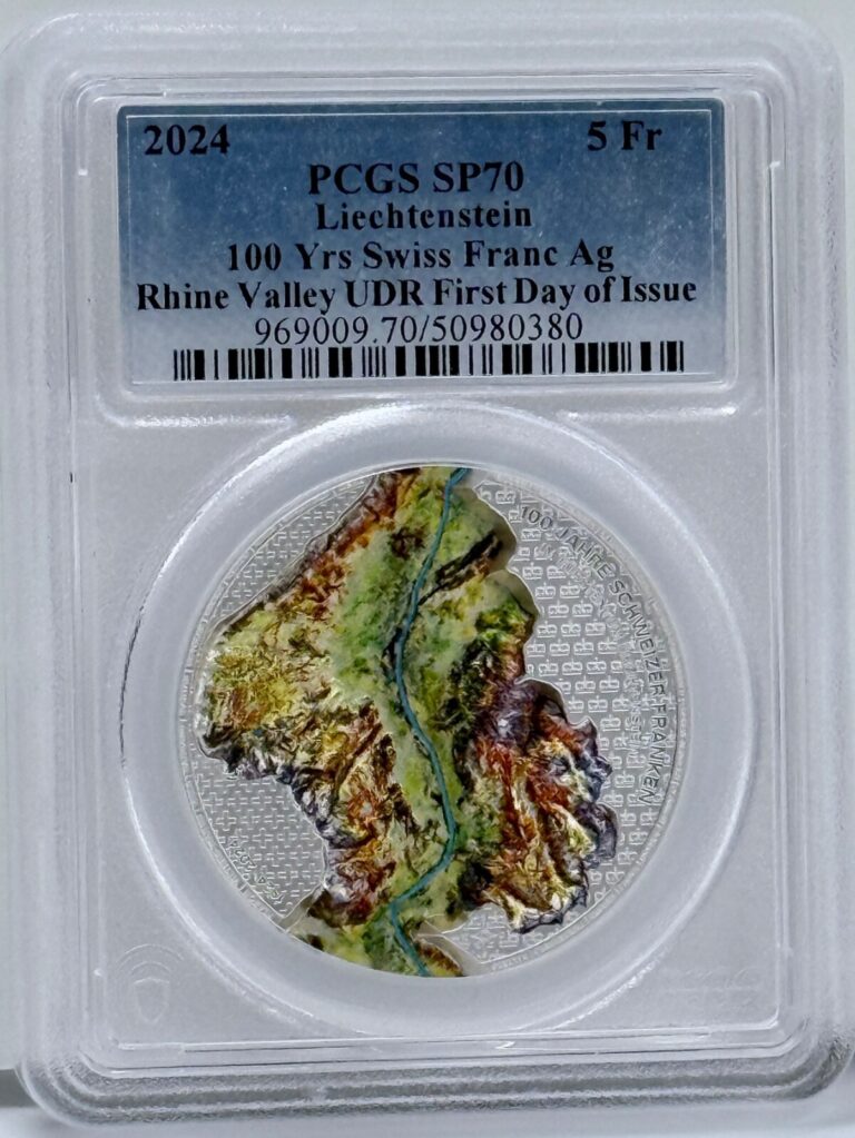 Read more about the article 2024 Liechtenstein Silver 1 Oz 100 Years of the Swiss Franc PCGS SP 70 Rhine FR