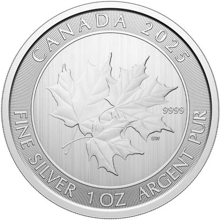 Read more about the article 2025 $5 Silver Canadian Triple Maple Leaf 1 oz Brilliant Uncirculated