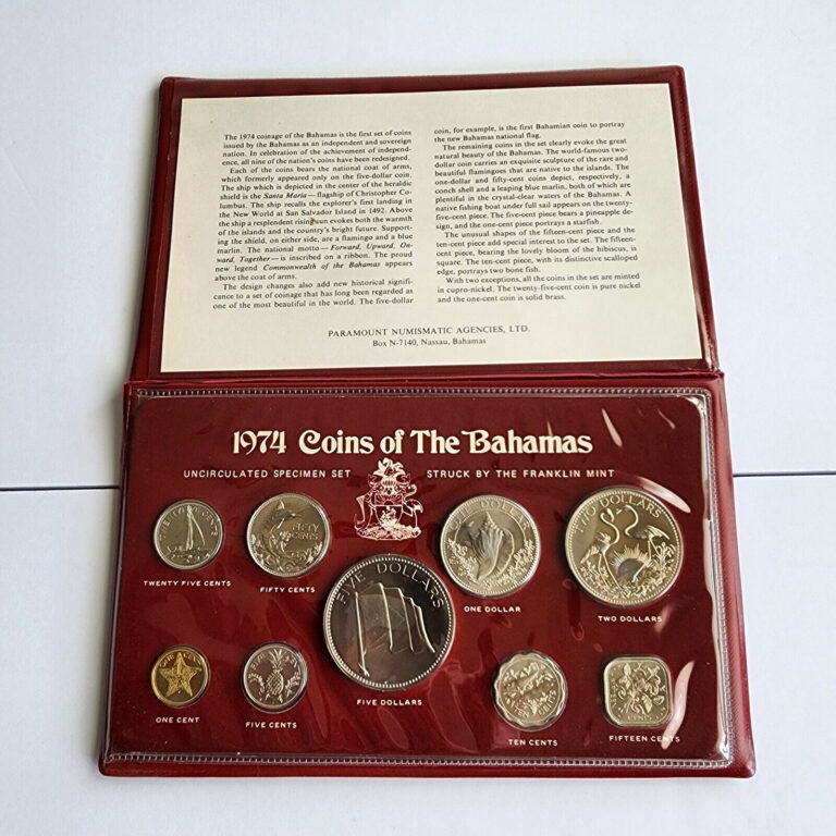 Read more about the article 1974 Coins of the Bahamas  |  Uncirculated 9 Coin Specimen Set