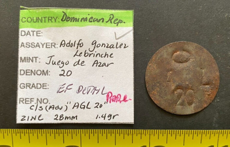 Read more about the article Dominican Republic  TOKEN/FICHA  CIRCULATED