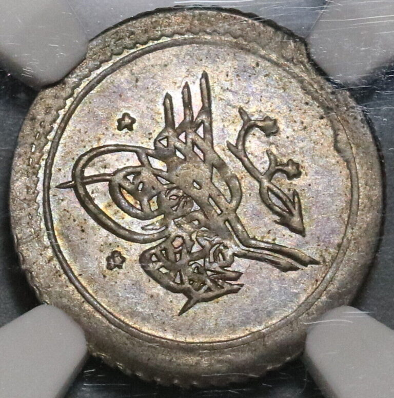 Read more about the article 1823 NGC MS 62 Ottoman Turkey 5 Para 1223/16 Scarce Silver Coin (19091204C)
