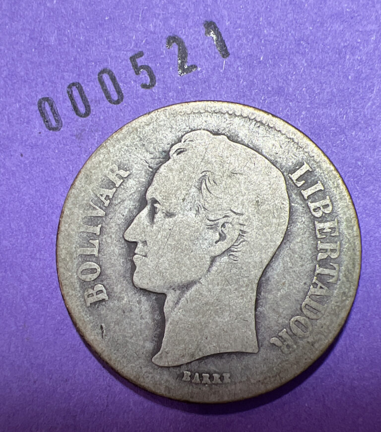 Read more about the article 1929 Venezuela 2 Bolivares World Silver Coin