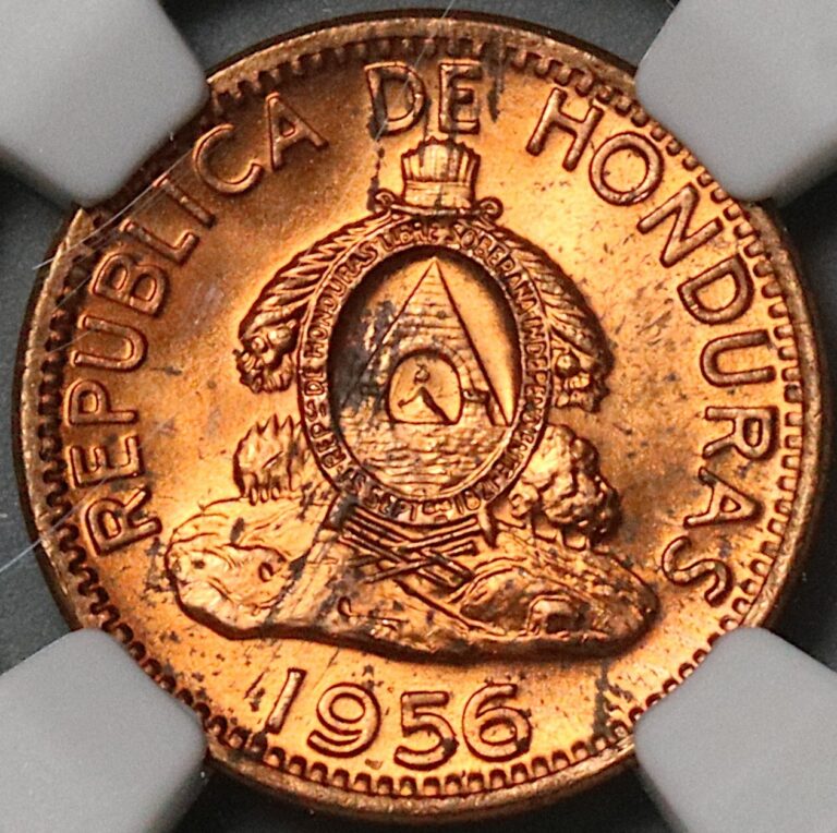 Read more about the article 1956 NGC MS 64 RD Honduras 2 Centavos de Lempira Red Coin (23031402C)