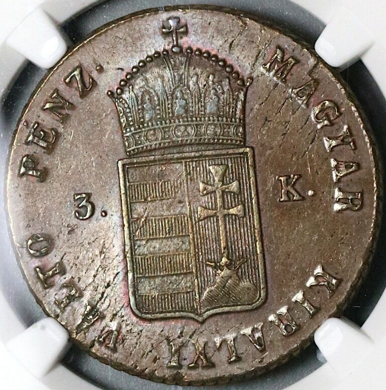 Read more about the article 1849 NGC MS 62 Hungary 3 Krajczar Nagybanya War Independence Coin (22022002C)