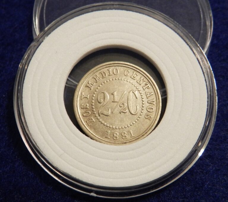 Read more about the article 1881 Colombia 2 1/2 Centavos – Fantastic Old Coin
