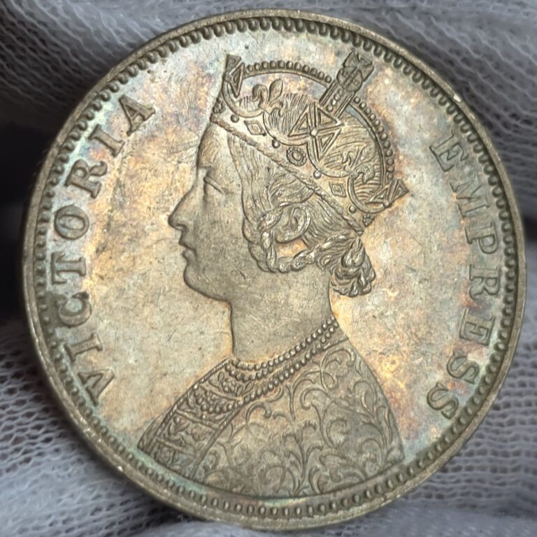 Read more about the article Lustrous British India Victoria Silver Rupee 1901 C Calcutta Mint High Grade SR4