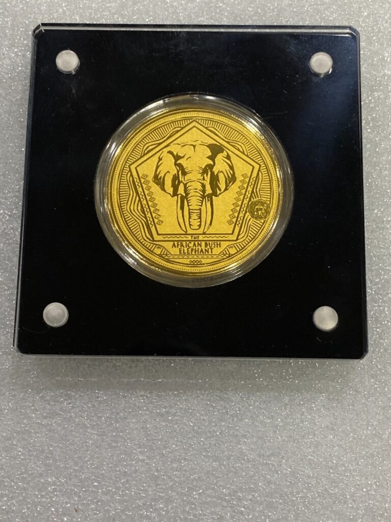 Read more about the article 2021 Togo  1/200 oz .999 Gold Coin ~ African Bush Elephant ~ in Case w/ COA