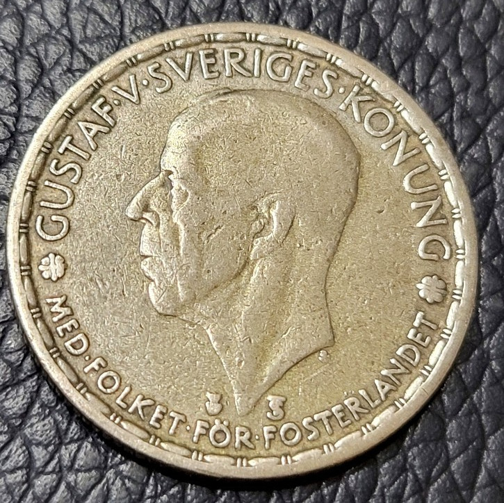 Read more about the article 1948 Sweden 1 Krona (.400 Silver)Coin