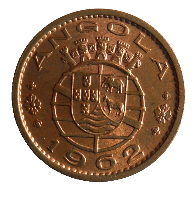 Read more about the article 1962 ANGOLA 20 CENTAVOS – Exotic Colonial Coin – FREE SHIP – Angola Bin 999