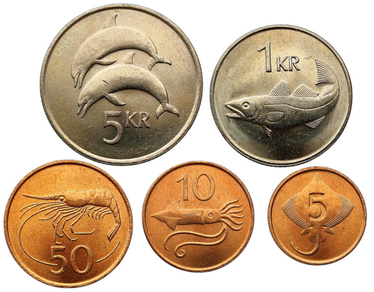 Read more about the article ICELAND SET OF 5 COINS 5 AURAR – 5 KRONUR 1981 FISH MARINE ANIMALS UNC