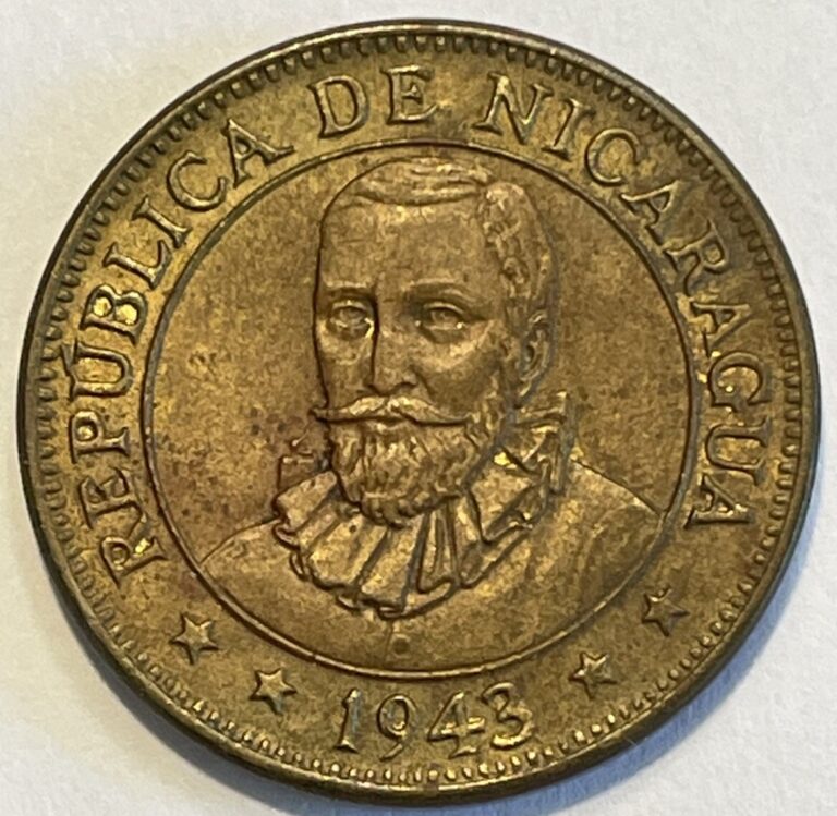 Read more about the article 1943 Nicaragua 5 Centavos – Better Grade