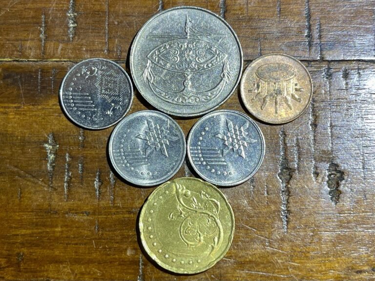 Read more about the article Lot of 6 Malaysia 🇲🇾 Coins 1996-2015 1  5  10  50 Sen – Combined Shipping!