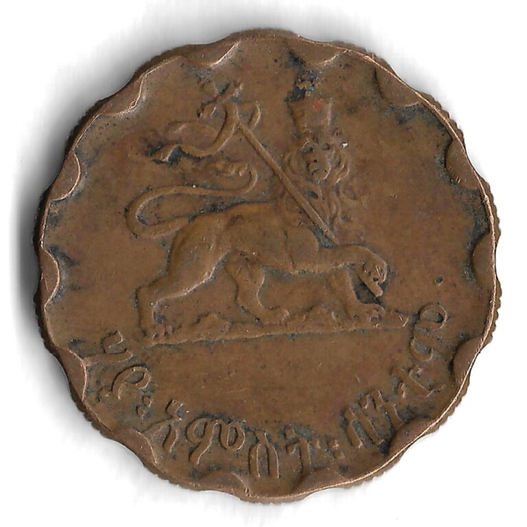 Read more about the article 1936 (1944) Ethiopia 25 Santeem World Coin – KM# 36