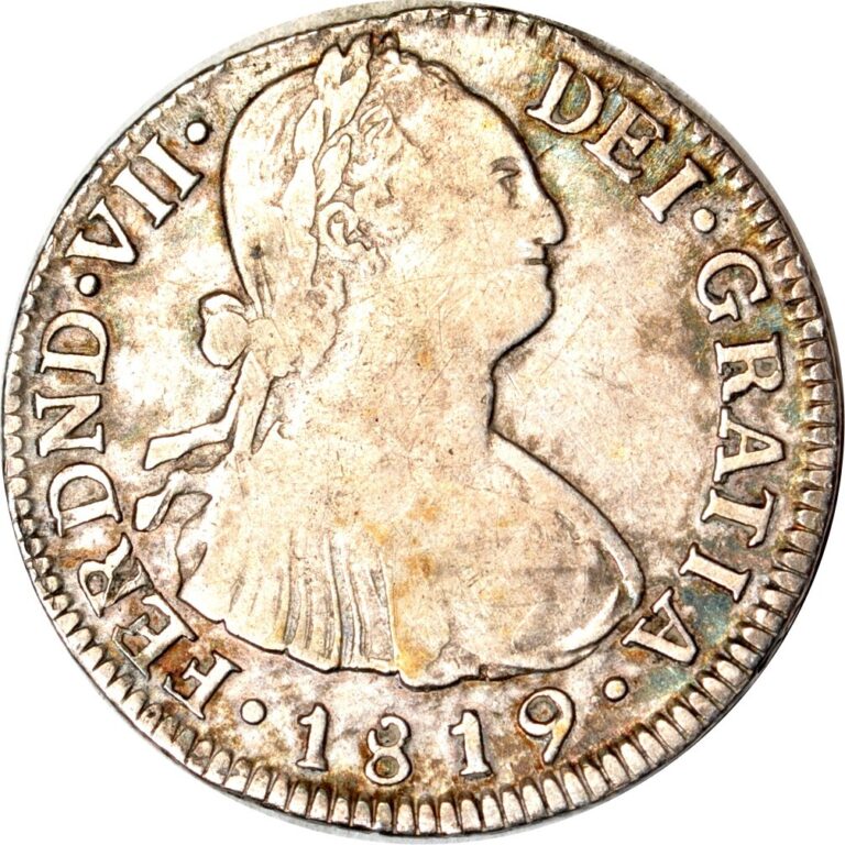Read more about the article Colombia 2 Reales  1819 NR IJ VF K18678