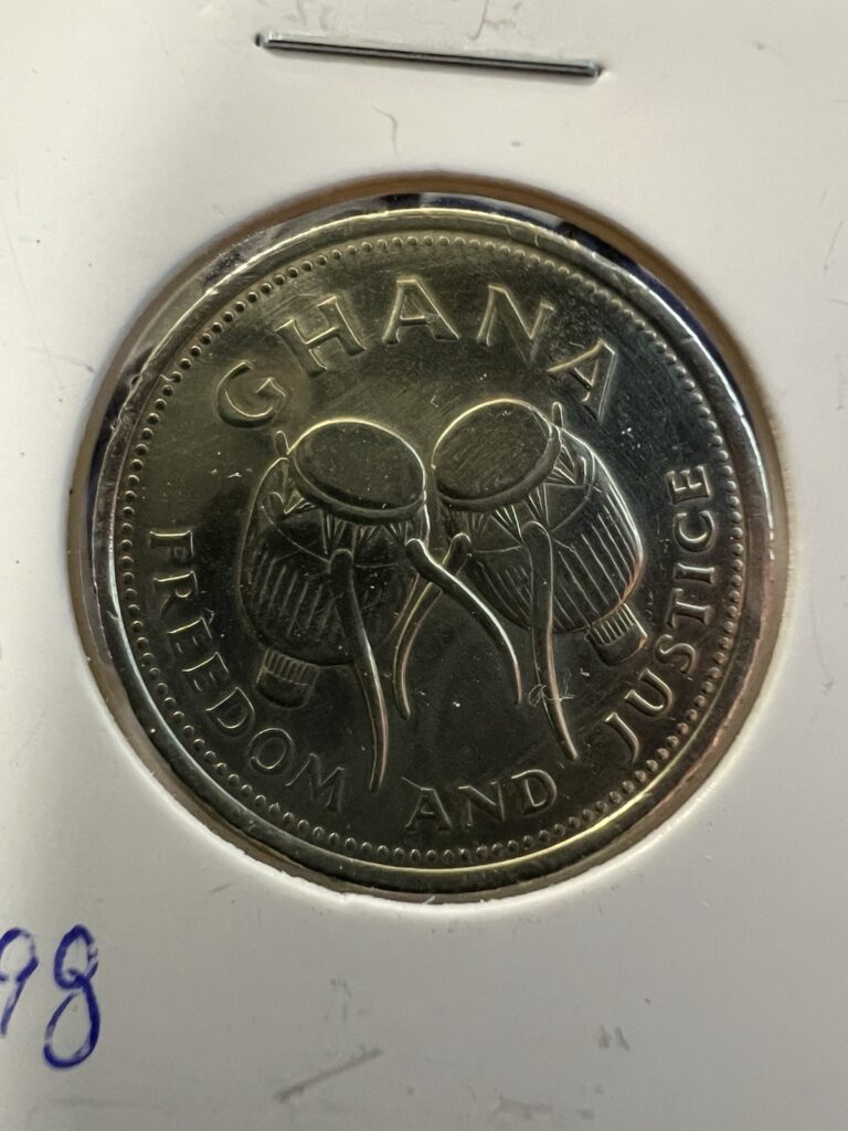Read more about the article 1998 Ghana 500 Cedis – Beautiful Coin – #item 727