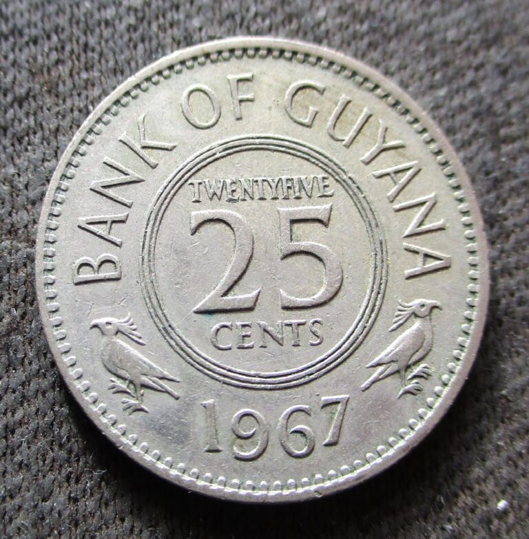Read more about the article OLD 25 CENTS 1967 COIN OF GUYANA SOUTH AMERICA ~ HOATZIN BIRDS