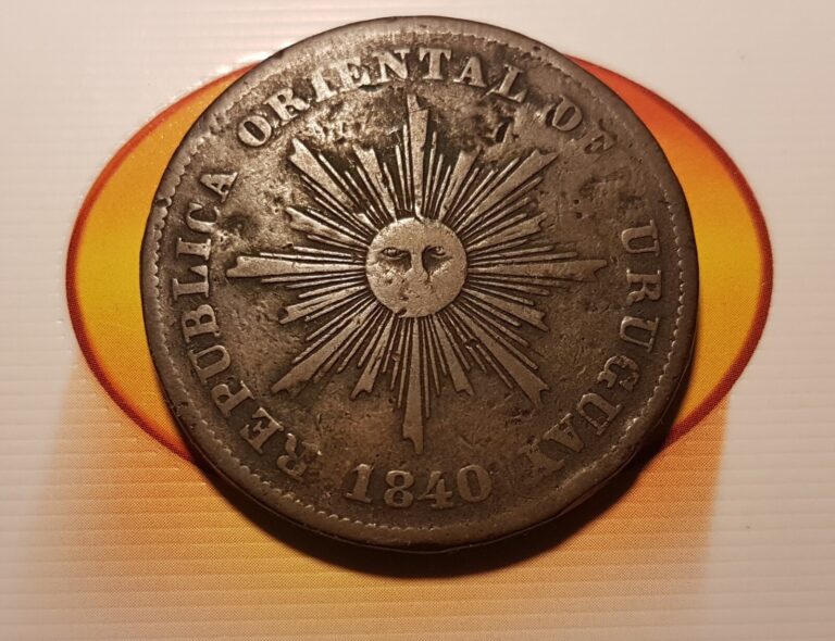 Read more about the article 1840 Uruguay 20 Centesimos Copper Coin