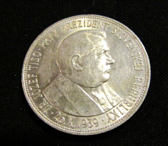Read more about the article Slovakia 1939 20 Korun Silver Au Coin