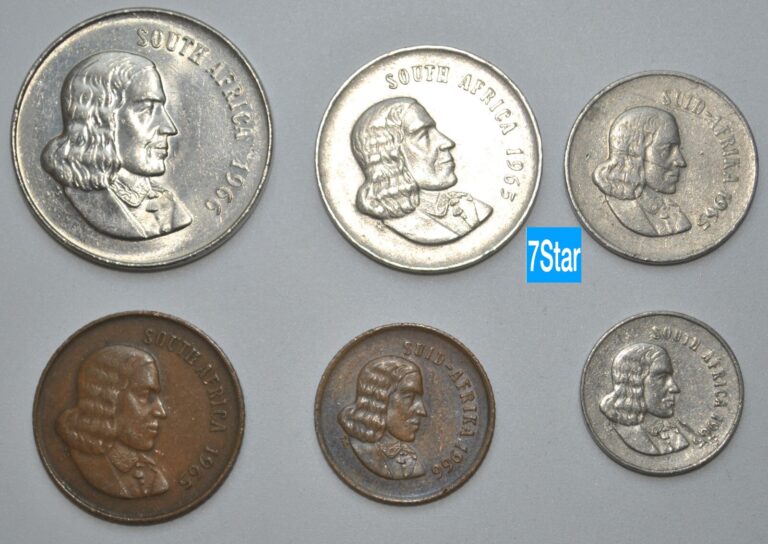 Read more about the article Used 1965-1969 South Africa 6PCS/set Coins 1-2-5-10-20-50cents