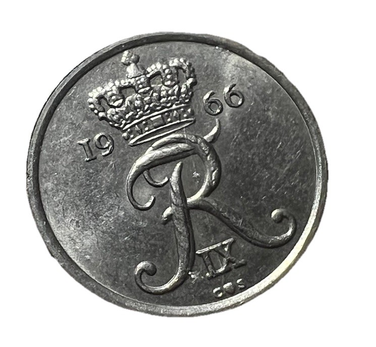 Read more about the article Coin – Denmark 🇩🇰 25 ORE 1966  #H9