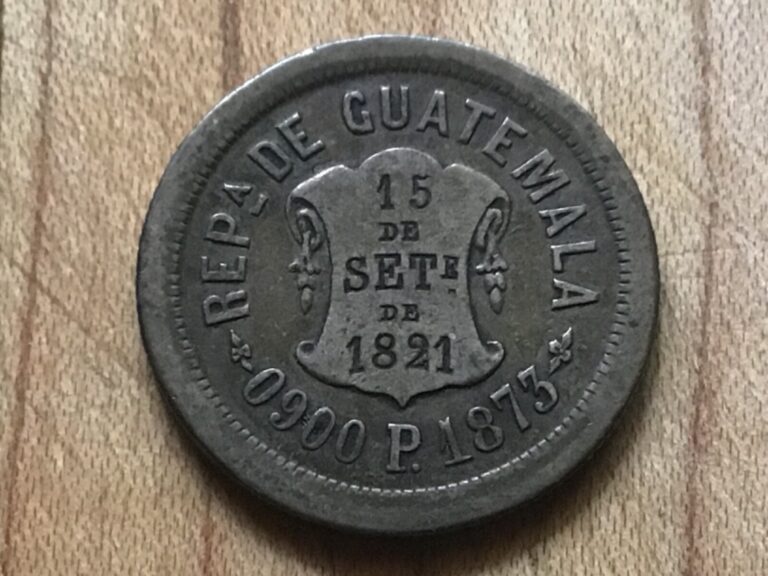 Read more about the article 1873 Guatemala  2 Reales  .900 Silver  KM-149