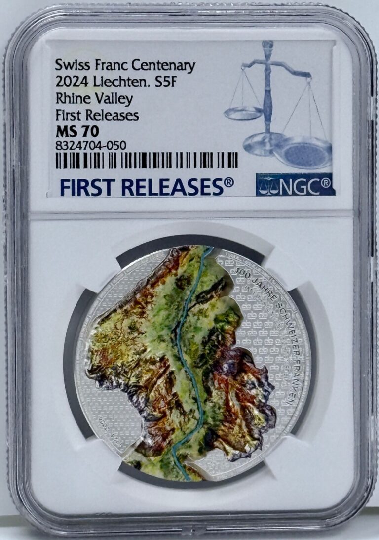 Read more about the article 2024 Liechtenstein Silver 1 Oz 100 Years of the Swiss Franc NGC MS 70 Rhine FR