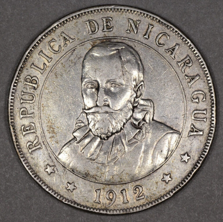 Read more about the article 1912 H Nicaragua Silver 1 Cordoba
