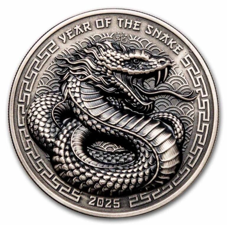 Read more about the article 2025 Fiji 1 oz Silver Year Of The Snake Antiqued Finish UHR