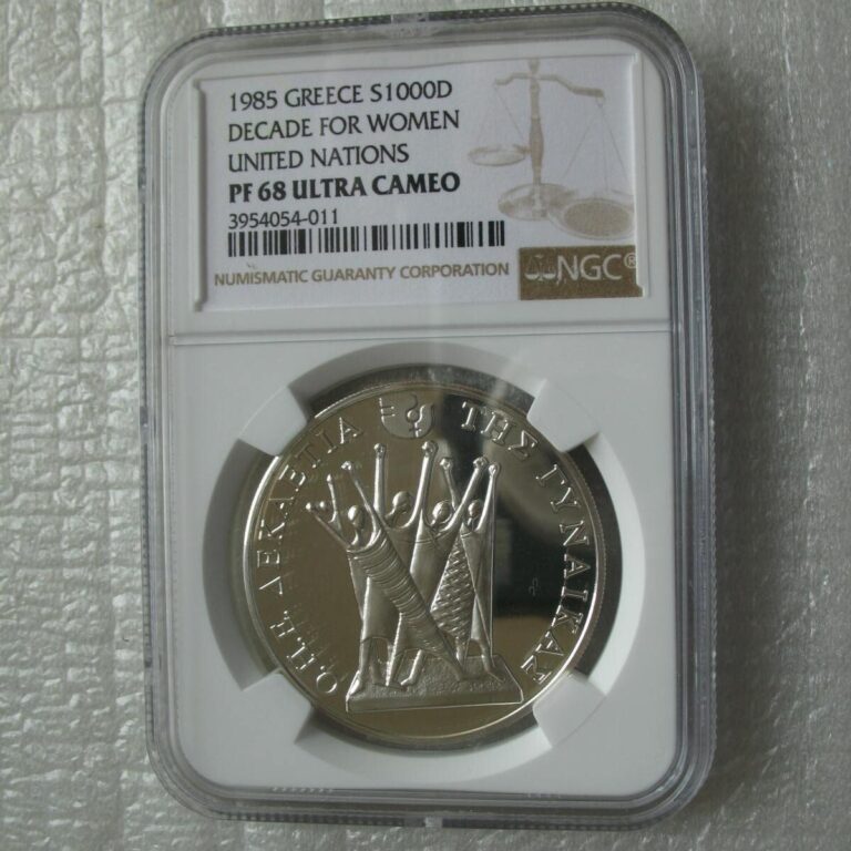 Read more about the article Greece 1000 Drachmes 1985 Silver Proof Coin Decade for Women NGC PF68