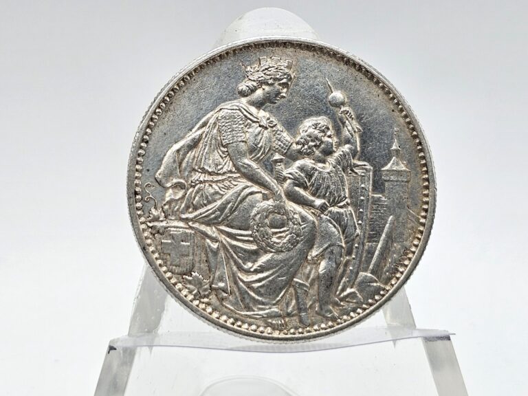 Read more about the article 1865 Switzerland “Schutzenfest” 5 Francs **AU/UNC Details Beautiful Coin**