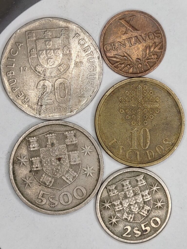 Read more about the article Portugal coins lot of 5 different ones