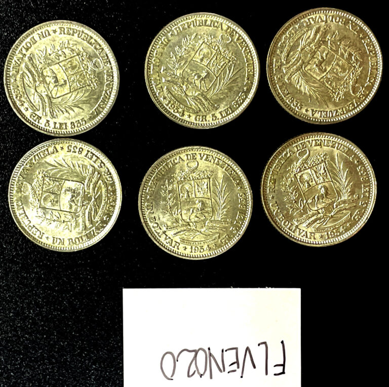 Read more about the article Silver Coin 1954 Venezuela 1 Bolivar Choice Brilliant UnCirculated Nice