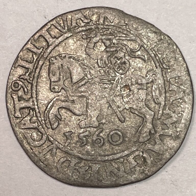 Read more about the article Lithuania Polgrosz 1560 Vilnius Very Fine VF Coin #19281
