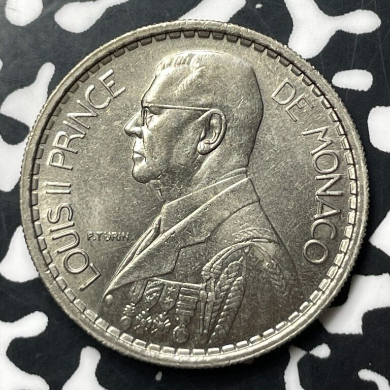 Read more about the article 1946 Monaco 10 Francs (4 Available) (1 Coin Only) High Grade! Beautiful!
