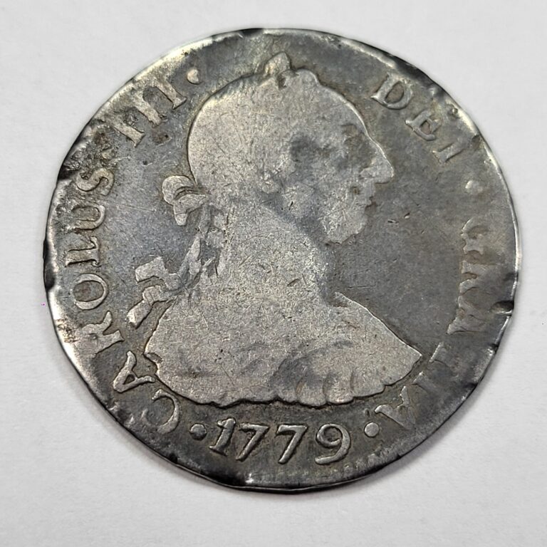 Read more about the article 1779 CHILE Santiago 2 Reales So Da Circulated Carolus III Scarce Type *J401
