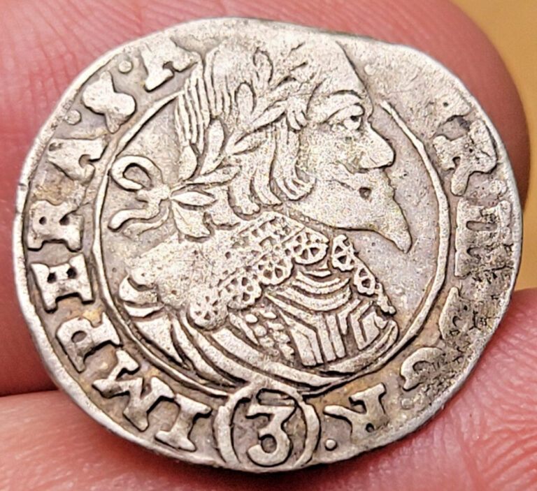 Read more about the article Austria 3 Kreuzer 1646 Ferdinand III Silver Coin
