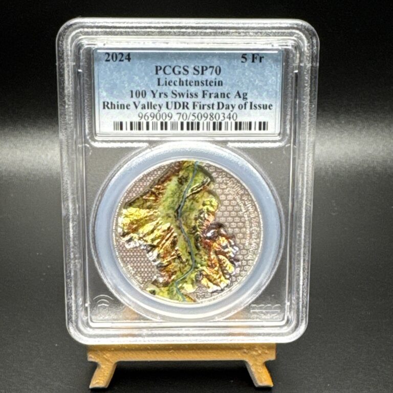 Read more about the article 2024 Liechtenstein Silver 1oz 100 Years of the Swiss Franc PCGS SP70 POP 49
