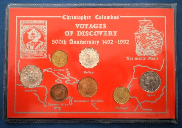 Read more about the article DOMINICAN REPUBLIC 1 CENTAVO 1969 FOLDER 500th Anniversary Christopher Columbus