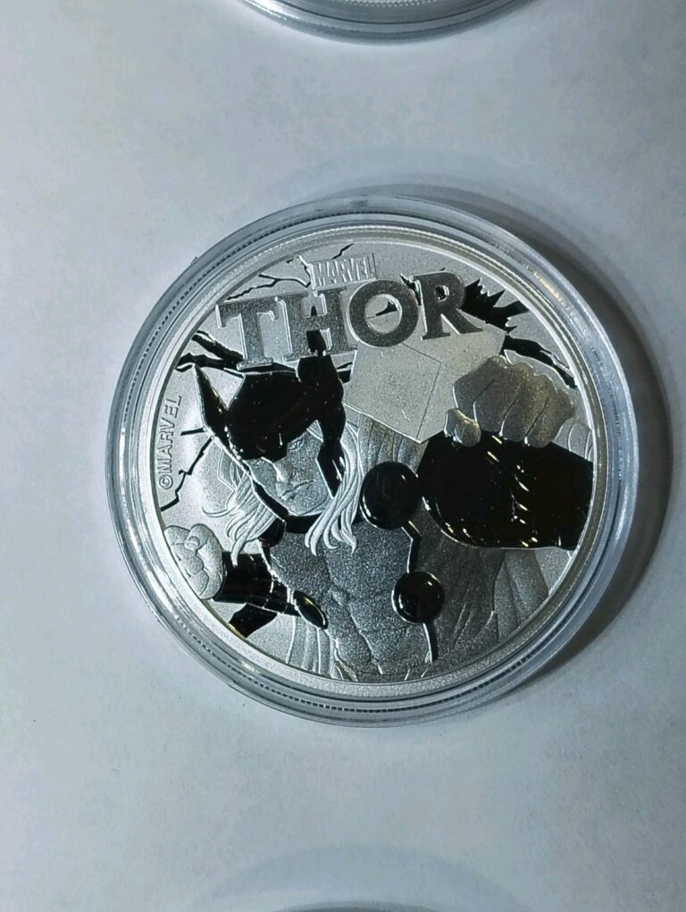 Read more about the article Thor Marvel Series 2018 1 oz .999 Pure Silver Coin in capsule Tuvalu Perth Mint