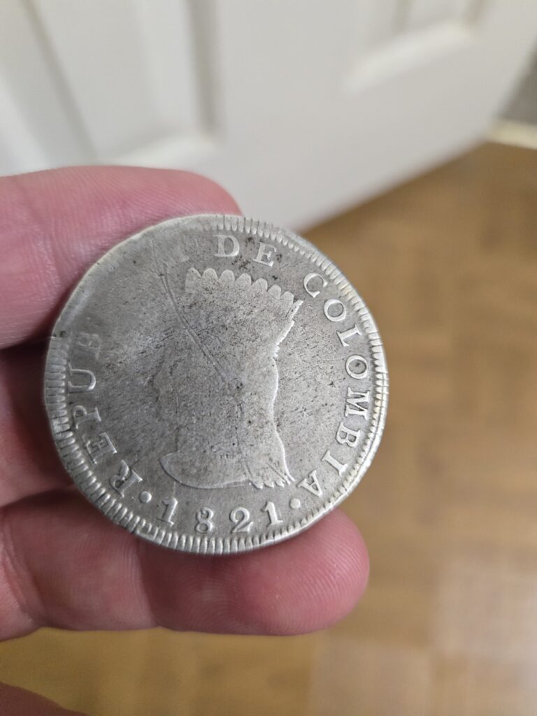 Read more about the article Colombia – 1821 Silver 8 Reales