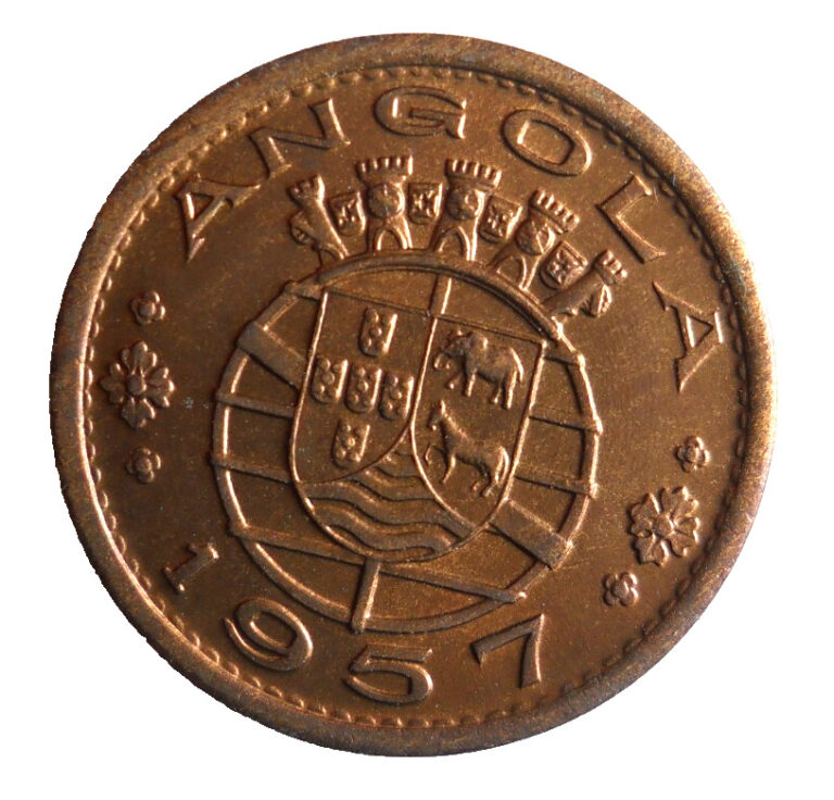 Read more about the article 1957 ANGOLA 50 CENTAVOS – Exotic Colonial Coin – FREE SHIP – Angola Bin 999