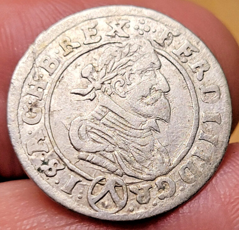 Read more about the article Austria 3 Kreuzer 1626 Ferdinand II Silver Coin!